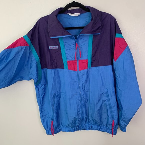 ⛰ Columbia Vintage 90s Colour Block Jacket - Picture 2 of 7